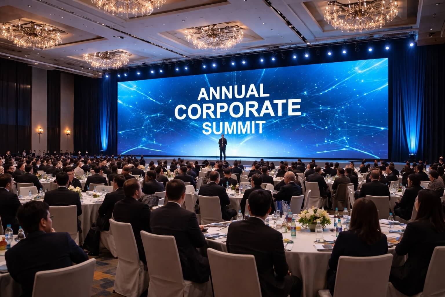 LED video wall hire for a Birmingham corporate event