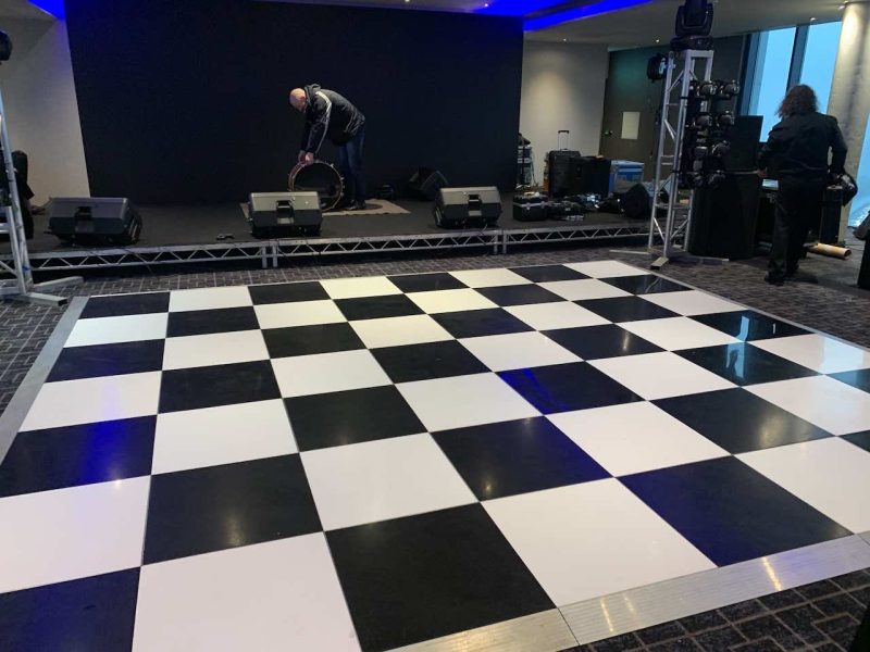 Checkard NON Led Dance Floor Hire